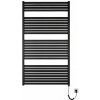 Admiral Kúpeľňový radiátor QUADRA II, 600 × 1330 mm, 600 W, plochý, elektrický, čierny, KH-E 600/1330 -600W RAL 9005