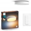 Philips Hue 41165/31 / P6 LED kúpeľňové stropné svietidlo Devere M 1x19,2W | 2450lm | 2200-6500K | IP44 - White Ambiance, Bluetooth, stmievateľné, Hue Switch, biela