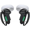 Kryt ovládača s otvorom pre batériu a gripom Kiwi Design Q1 PRO-2.2 pre Meta Quest 2 čierny