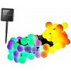 Verk 12297 Solárna dekoračná reťaz girlanda 40 LED, 690 cm, Multicolor