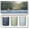SKANDINAVISK Darčeková sada mini sviečok ESCAPE – 3 x 65 g