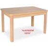 Domov Združenie PAVIA 130R BA - Stôl rozkladací 130x80 (1x40) lamino, plát 36mm, dub bardolino