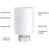 TP-LINK Kasa Smart Thermostatic Radiator Valve SPEC: 1 x Thermostat, 868 MHz, battery powered(2*AA), 5-30? temperature control, KE100
