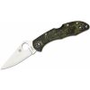 Spyderco C11ZFPGR Delica 4 Flat Ground Lightweight Green Zome vreckový nôž 7,4cm, Satin, zelená, FRN