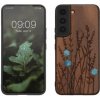 Drevené púzdro kwmobile Samsung Galaxy S22 hnědá