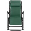 Záhradné ležadlo, 51 × 66 × 111 cm, kov, bavlna, zelené