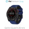 FixPremium - Dvojfarebný Silikónový Remienok pre Garmin (QuickFit 26mm), modrý