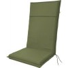 Polster na stoličku a kreslo s vysokou opierkou 119 x 48 x 4 cm Doppler LIFE 5351 zelený