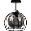 Keter Lighting | Prisadený luster SOLO BLACK 1xE27/60W/230V čierna/zlatá | KE0103