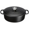 Le Creuset - Liatinový hrniec oválny s pokrievkou 29 cm/4,7 l čierny