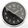Mebus 19812 radio wall clock black/silver