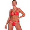 Passion anuvera bra + thong set fire brick