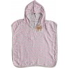 XKKO BMB Scandinavian Chevron Bambusové pončo baby pink 1