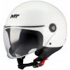 Motocyklová prilba na skúter MT STREET S PURE WHITE GLOSS biela + DARČEKY