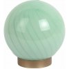 Svetlozelená stolová lampa so skleneným tienidlom (výška 17 cm) Summer Globe – Leitmotiv