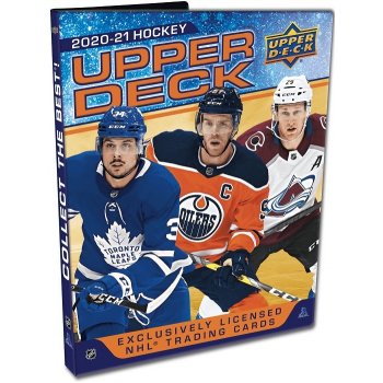 Upper Deck Album na Hokejové Karty 2020-21 Starter Kit Set Kariet a Fóliou Full Pack