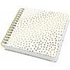 SIGEL Jolie Golden Rain Špirálový zošit 234x215 mm čistý 120 listov tvrdá obálka