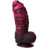 SuperLove Monster Dracarys Liquid Silicone Dildo Small Red-Black