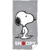 TipTrade Detská osuška Snoopy Grey, 100% BAVLNA FROTE, 70x140cm