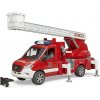 BRUDER 2673 MB SPRINTER / Hasičské auto s rebríkom, svetelným a zvukovým modulom
