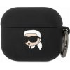 Puzdro na slúchadlá Airpods 3 čierne - Karl Lagerfeld 3D Logo NFT