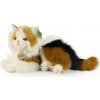 Rappa Plyšová kočka calico trojbarevná 30 cm ECO-FRIENDLY