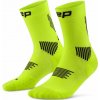 CEP Core Run Socks 5.0 Mid Cut vysoké ponožky pánské Barva: lime/black, Velikost: V