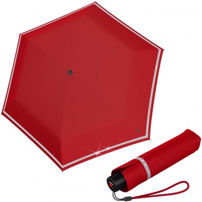 Knirps rookie salsa reflective deštník lehký skládací červený
