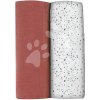 Textilné plienky z bavlneného mušelínu Bolte 2 Swadlles 120 cm Beaba Hot Sauce/Terrazzo sada 2 kusov od 0 mes