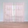 Sablio Záclony Ružové pruhy: 2ks 150x250cm