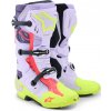 Boty TECH 10 SUPERVENTED, ALPINESTARS (fialová/žlutá fluo/růžová, vel. 42)