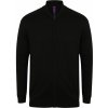 Henbury pánsky sveter na zips H718 black