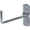 Manutan Háčik na náradie, jednoduchý, 90o, dĺžka 100 mm