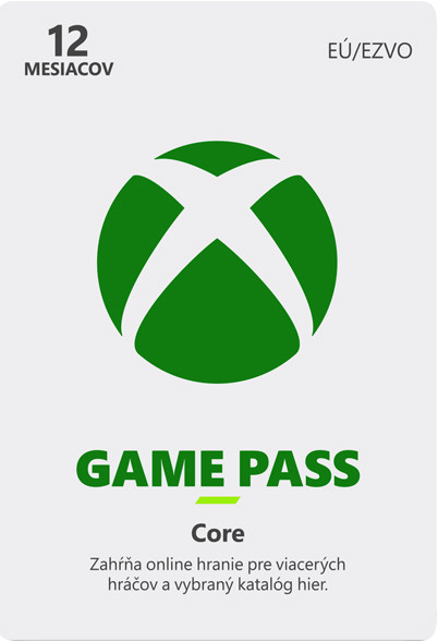 Microsoft Xbox Game Pass Core členstvo 12 mesiacov od 49,39 € - Heureka.sk
