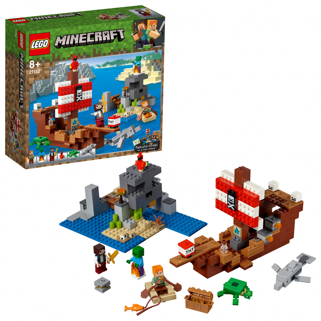 LEGO® Minecraft® 21152 Dobrodružstvo na pirátskej lodi od 75 € - Heureka.sk