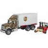 Bruder 2828 MACK Granite UPS logistik a vysokozdvihem
