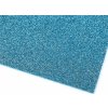 Samolepiace penová guma Moosgummi s glitrami 20x30 cm - modrá svetlá (10 ks)