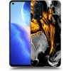 Picasee silikónový čierny obal pre OPPO Reno 5 5G - Black Gold