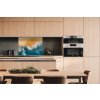 DIMEX | Dibond doska za kuchynskú linku | DBW-08060-163 Modrý oceán | 80 x 60 cm + Dibond obkladová doska Dimex do kuchyne Modrý oceán v rozmere 80 x 60 cm + lepidlo zadarmo