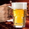 Pivový krígeľ lebka 700 ml – originálny pohár z borosilikátového skla