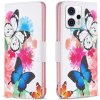 Peňaženkové kožené puzdro na Motorola Moto G13 / G23 / G53 5G - Butterflies