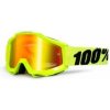 100% okuliare Accuri MX MTB Fluo Yellow červené zrkadlové + číre sklá 100% 50210-004-02