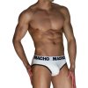 Macho - mch006 classic slip white + black l