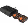 WORX WA3611 2× AKU 4 Ah/Duálna nabíjačka 2 A WA3611