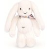 Doudou Plyšový zajačik so šatkou biely 35 cm