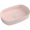 Isvea Infinity umývadlo 55x36 cm oválny pultové umývadlo ružová 10NF65055-2S