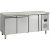 TEFCOLD Chladiaci stôl so zadným lemom | GC 73 | 3 dvere GN1/1