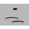 LED2 3275353D Závesné svietidlá CIRO SET 2 LED, 100W, 3000K/4000K, 7000lm, IP20, čierna, DALI/PUSH