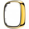 PROTEMIO 43179 Plastový kryt s ochranným sklom pre Fitbit Versa 3 / Fitbit Sense zlatý