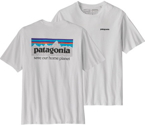 Pánske tričko Patagonia P-6 Mission Organic biele